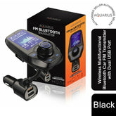 Aquarius WirelessMultifunctional Bluetooth Car FM Transmitter with Dual USB Port Aquarius